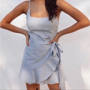 COTTAGE HILL MINI DRESS BABY BLUE